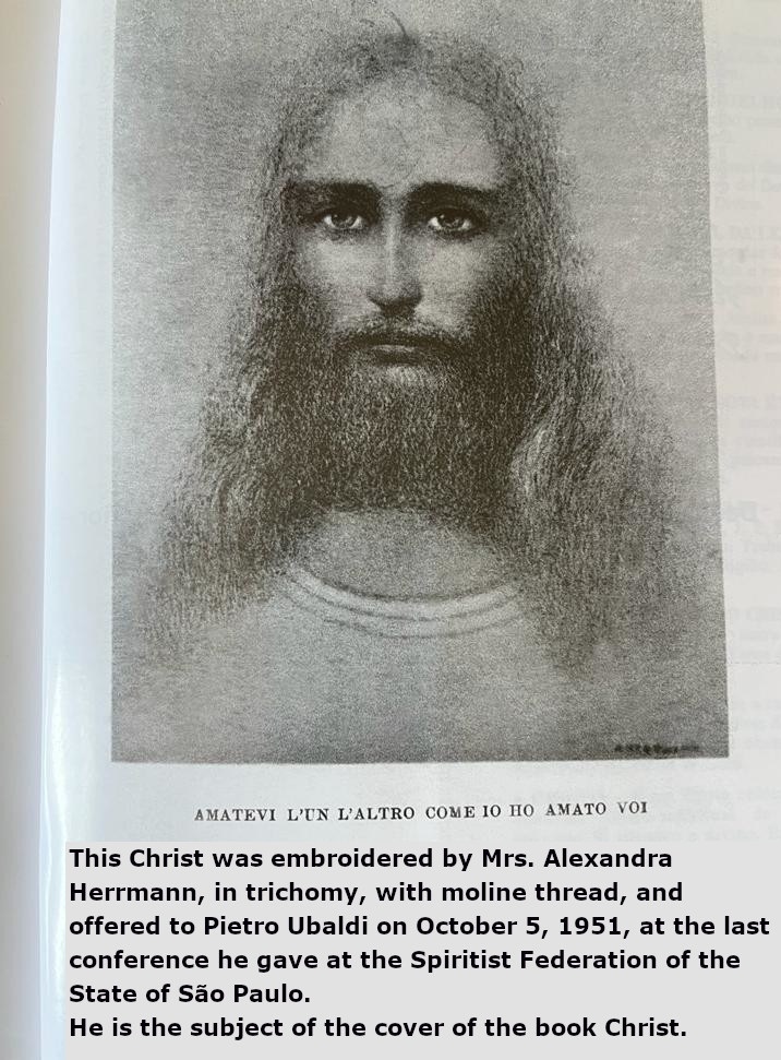 Christ embroidered by Mrs. Alexandra