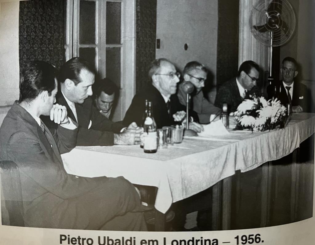 Pietro Ubaldi in Londrina in 1956