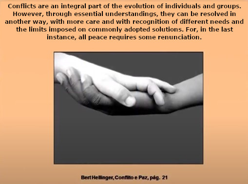 Peace and conflict – Bert Hellinger (Portuguese title)